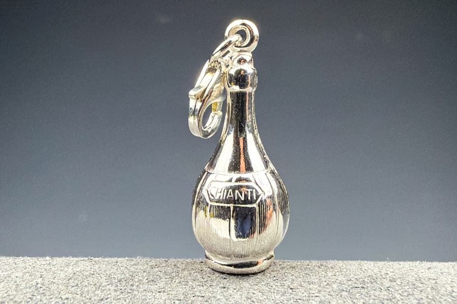 Silber Anhänger \Flasche\